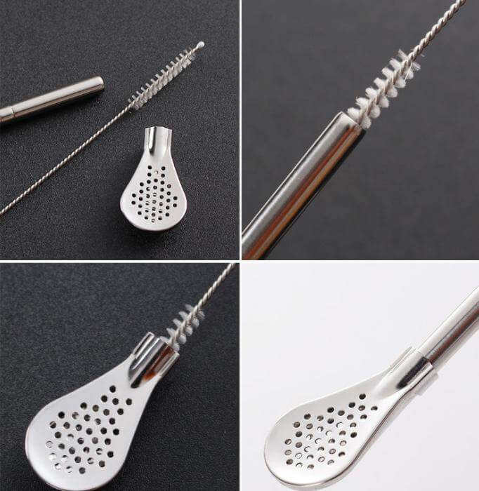 BowLift | Stainless Steel Tea Straw Spoons