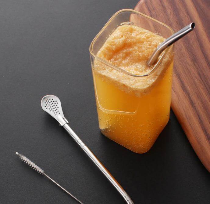 BowLift | Stainless Steel Tea Straw Spoons