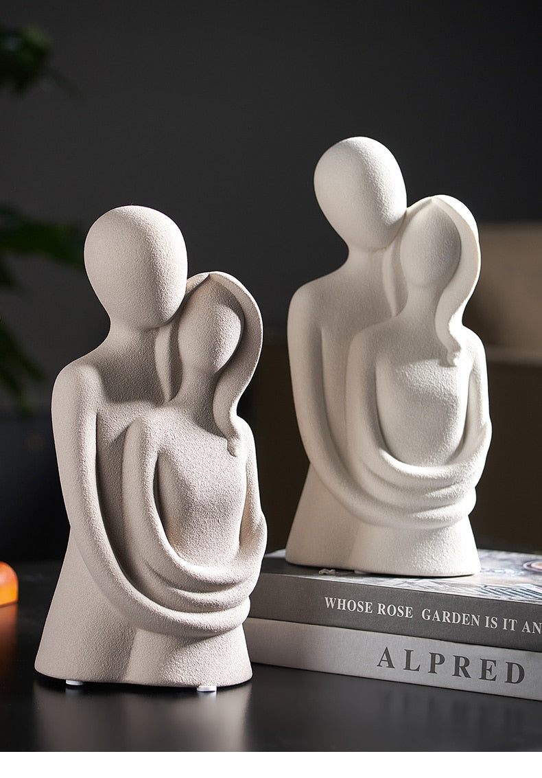 Nordic Abstract Thinker Resin Statue Sculpture | Bowlift