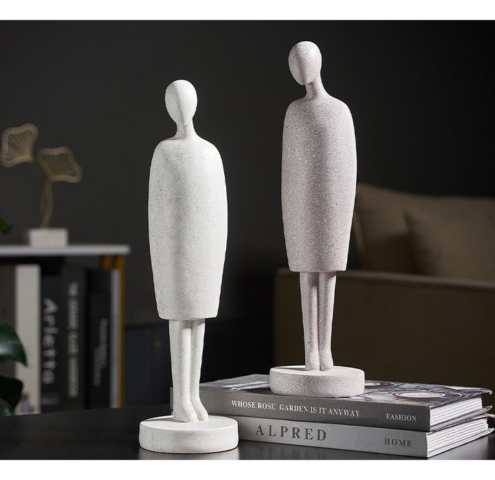Nordic Abstract Thinker Resin Statue Sculpture | Bowlift