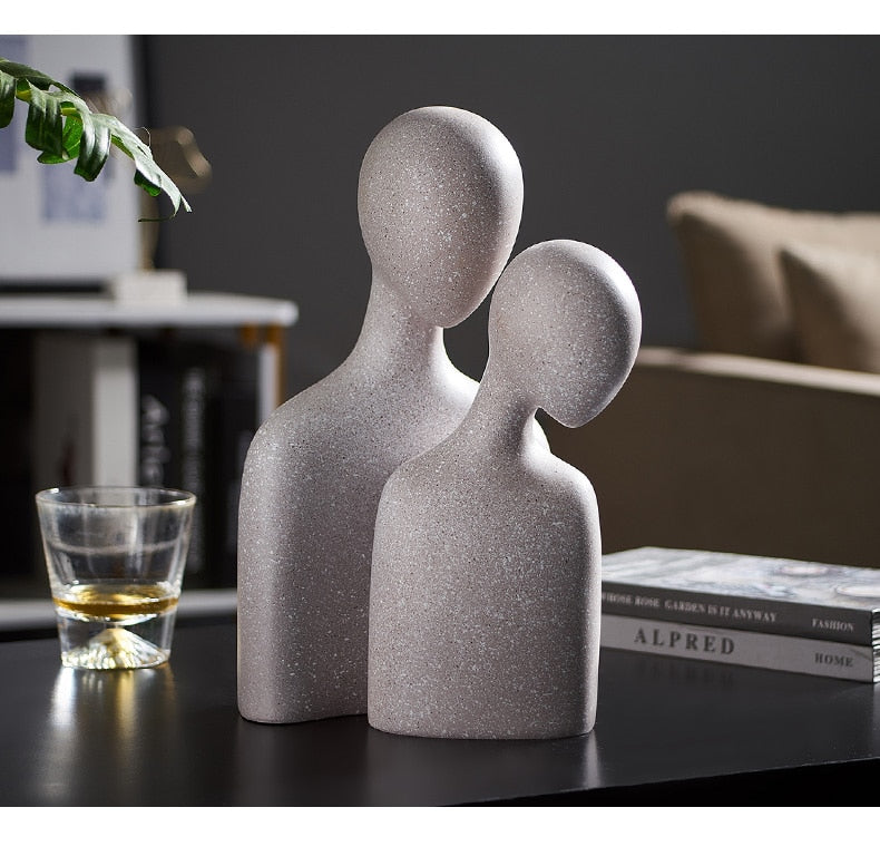 Nordic Abstract Thinker Resin Statue Sculpture | Bowlift