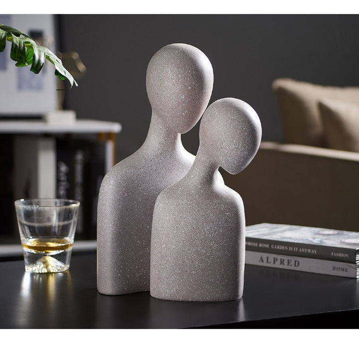 Nordic Abstract Thinker Resin Statue Sculpture | Bowlift