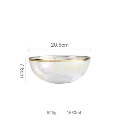 BowLift | Creative Rainbow Glass Dinnerware Plate