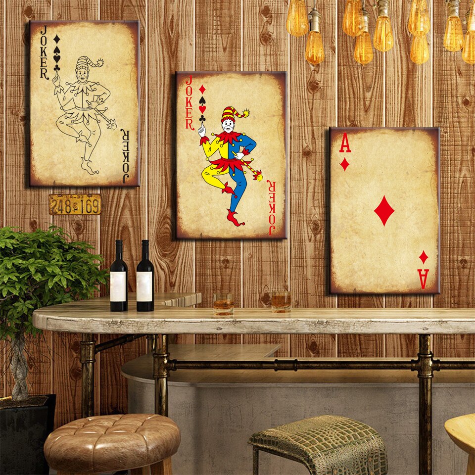 Poker Cards - Canvas Wall Art Painting | Bowlift