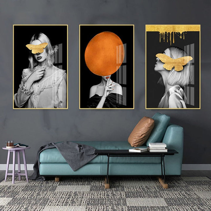 Fashion Woman - Canvas Wall Art Painting | Bowlift