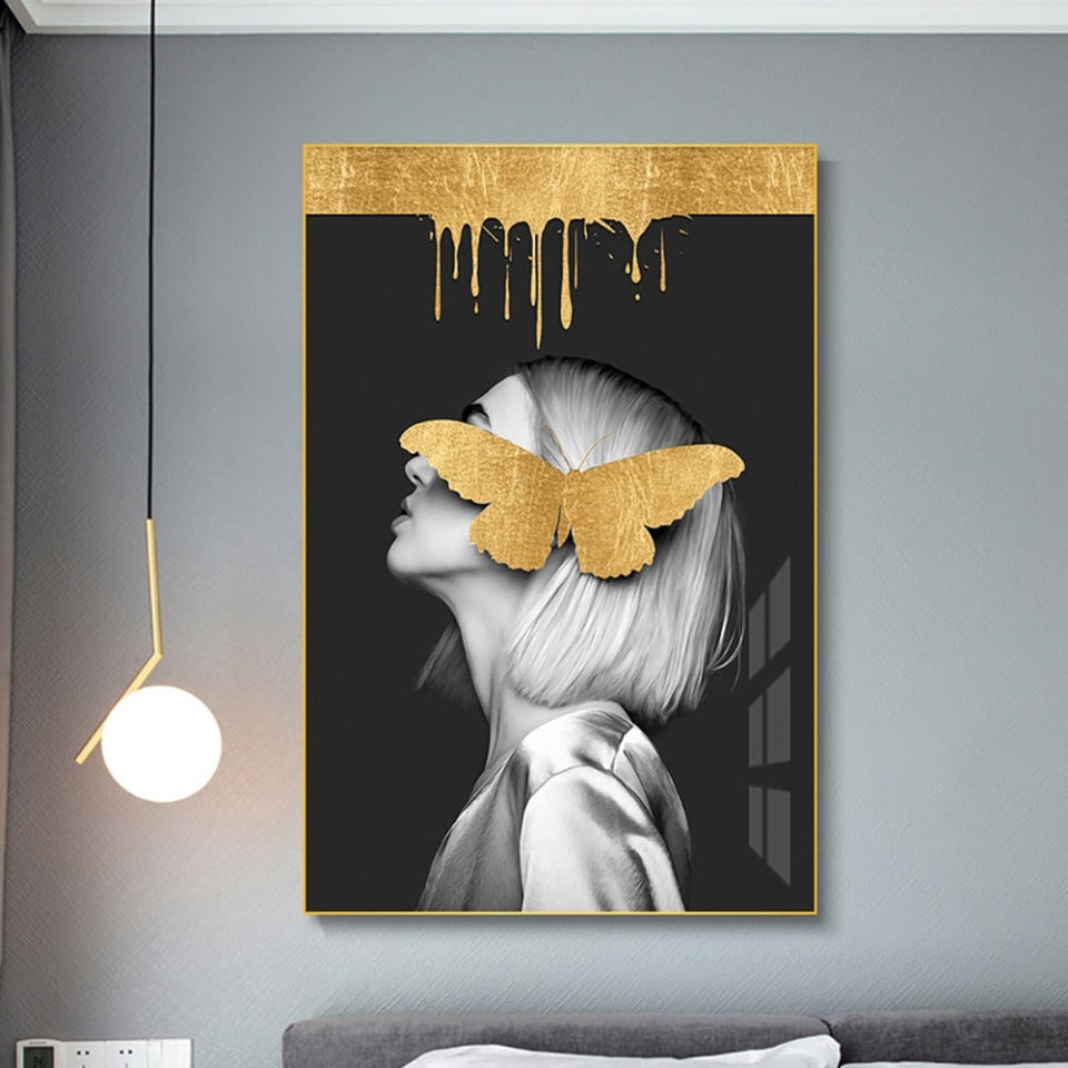 Fashion Woman - Canvas Wall Art Painting | Bowlift