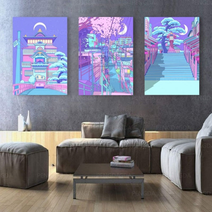 Japanese Royal House - Canvas Wall Art Painting | Bowlift