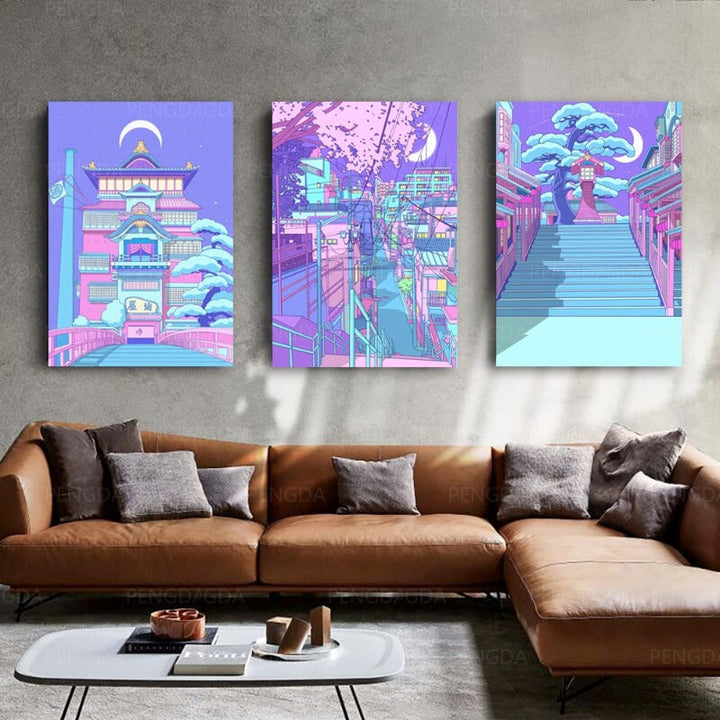 Japanese Royal House - Canvas Wall Art Painting | Bowlift