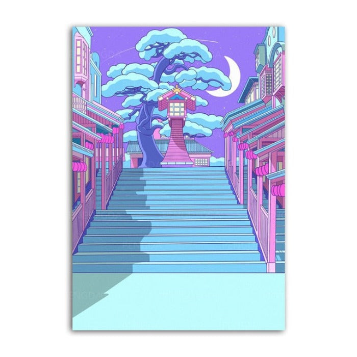 Japanese Royal House - Canvas Wall Art Painting | Bowlift