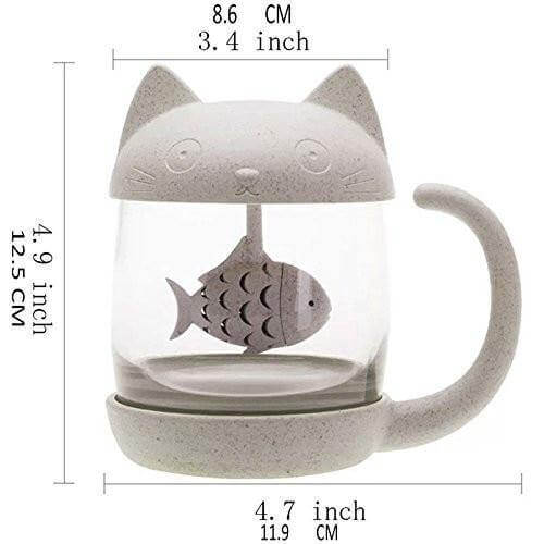 BowLift | Cute Tea Mug Cup with Filter