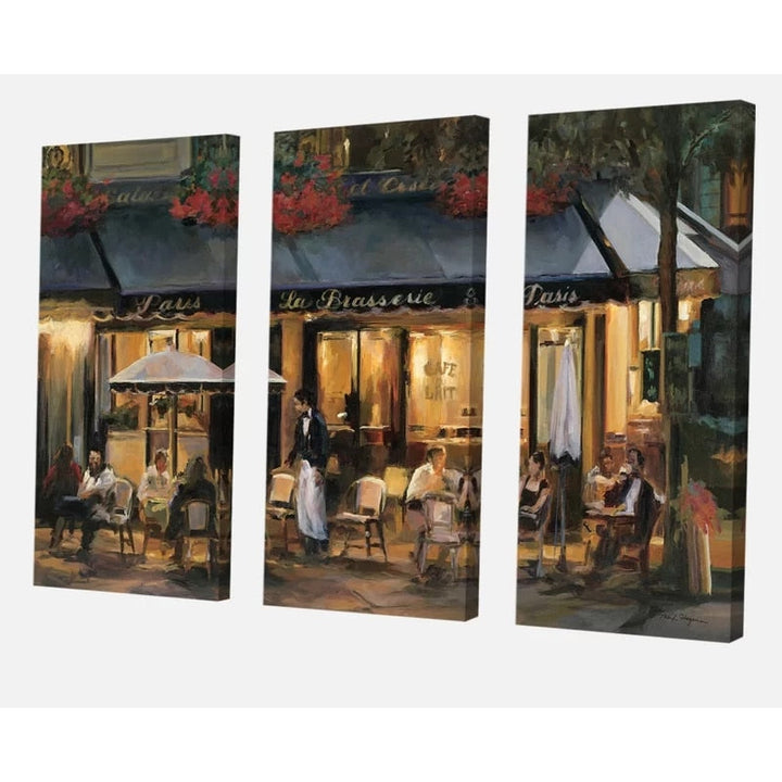 French Corner Cafe - Canvas Wall Art Painting | Bowlift
