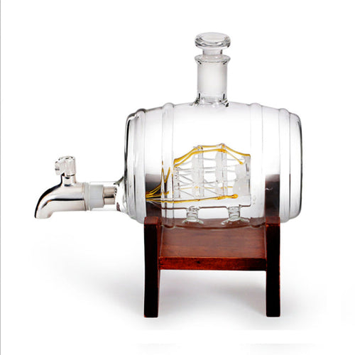 BowLift | Creative Barrel Ship Whiskey Decanter