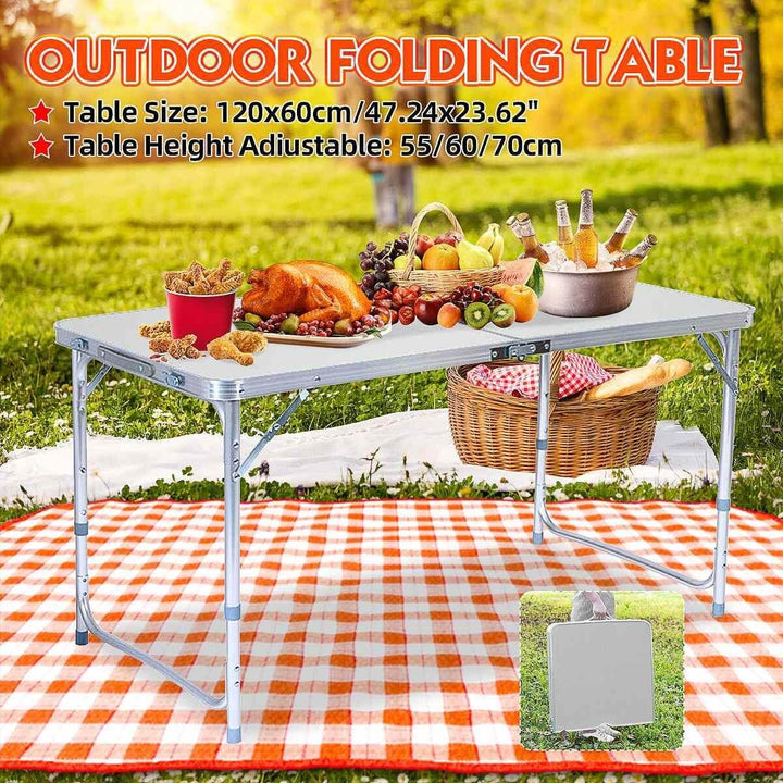 Outdoor Waterproof Adjustable Foldable Picnic Table Set | Bowlift