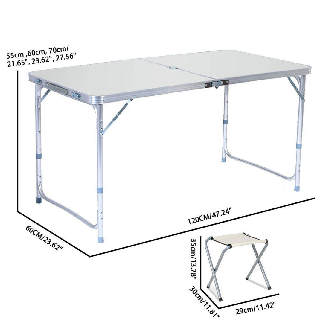 Outdoor Waterproof Adjustable Foldable Picnic Table Set | Bowlift