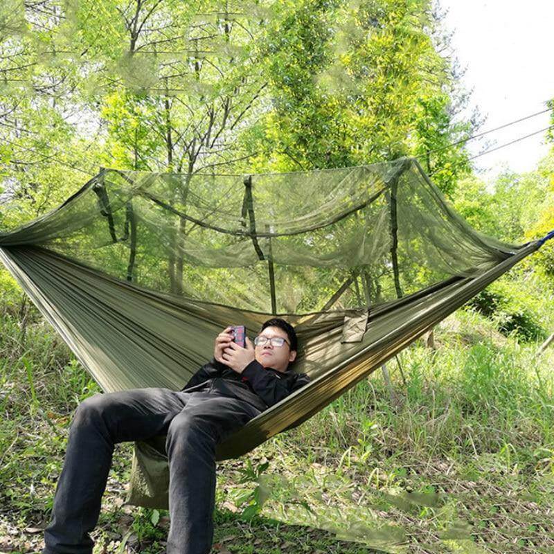 Portable Adventure Camping Outdoor Mosquito Net Hammock | Bowlift