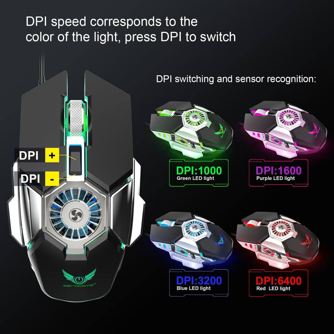 BowLift | Cooling USB Fan Gaming Mouse