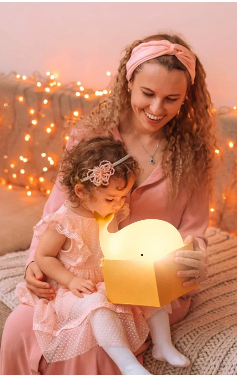 BowLift | GlowWhale Night Lamp - Magical Color Party for Children