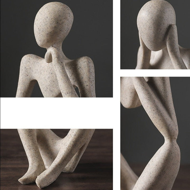 BowLift | Nordic Abstract Unique Thinker Figurine Home Decor