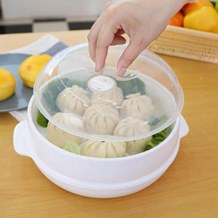 BowLift | Microwave Round Steamer Heater Bowl with Lid