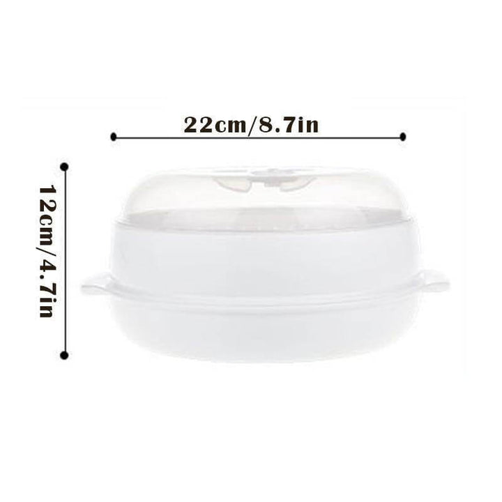 BowLift | Microwave Round Steamer Heater Bowl with Lid