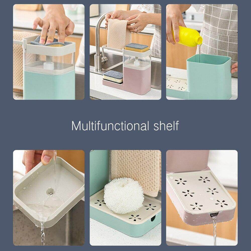 BowLift | 3in1 Multifunctional Cleaning Soap Holder Drainboard Storage