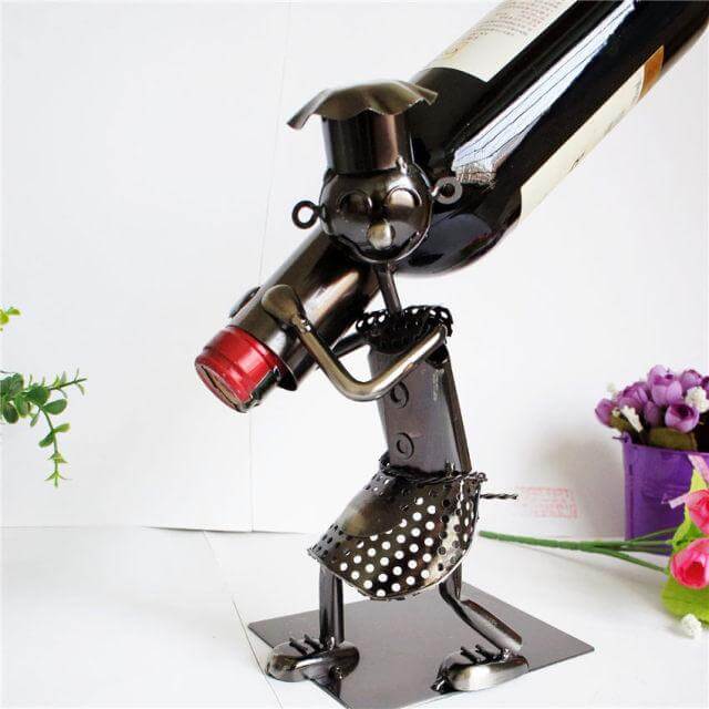 BowLift | Handmade Walking Man Wine Rack