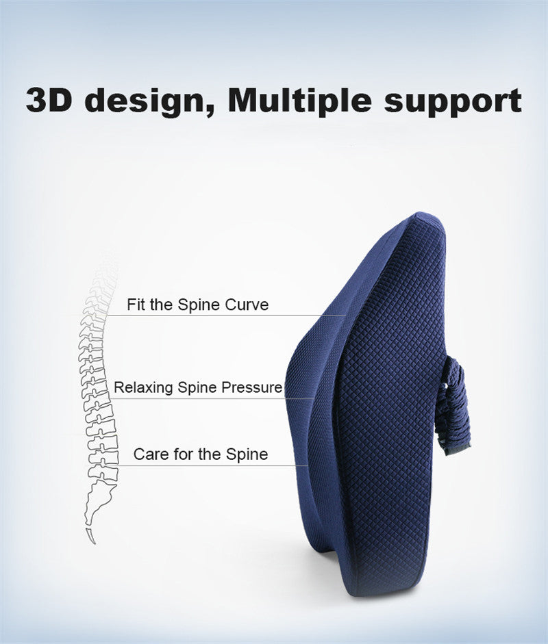 Office Chair Memory Foam Cushion Pillow Set | Bowlift