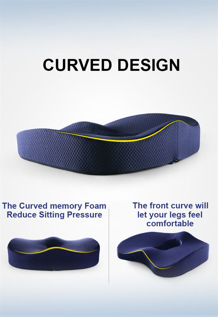 Office Chair Memory Foam Cushion Pillow Set | Bowlift
