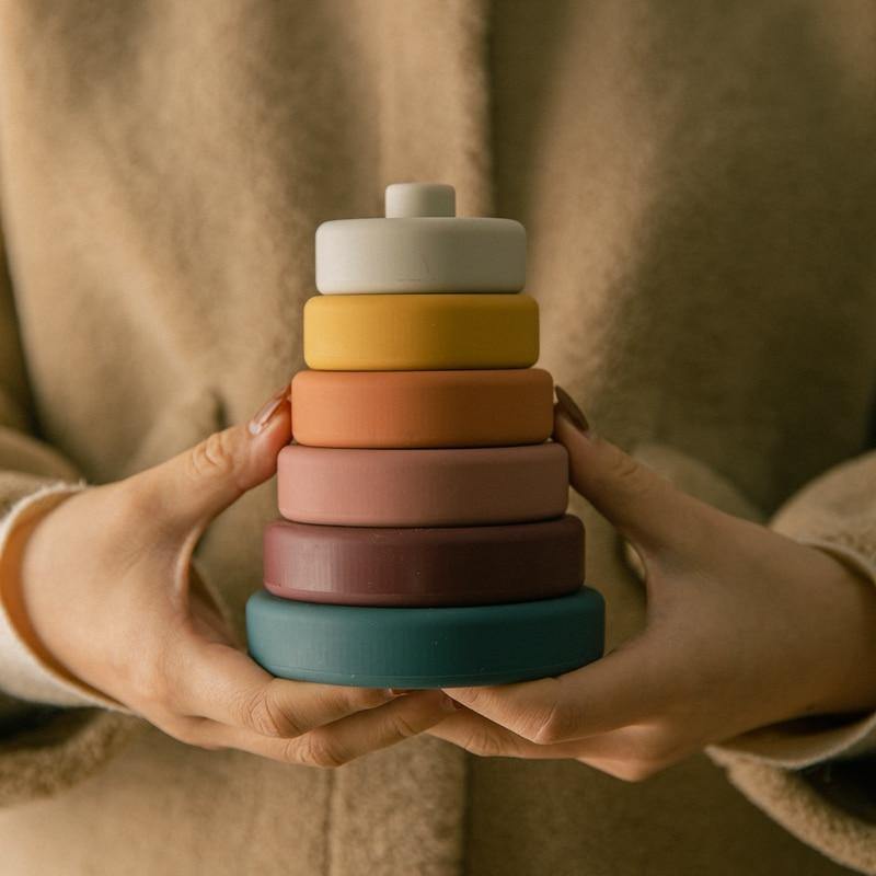 BowLift | Baby Silicone Construction Stacking Smart Block Game