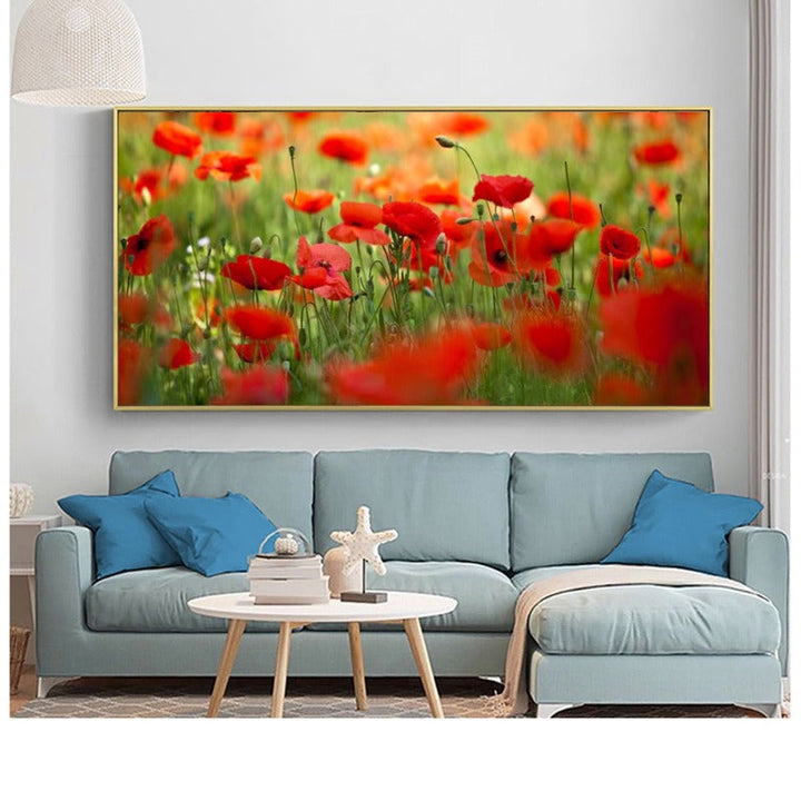 Poppy Flower - Canvas Wall Art Painting | Bowlift