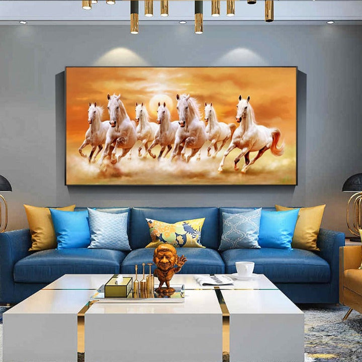 Horse Runner - Canvas Wall Art Painting | Bowlift