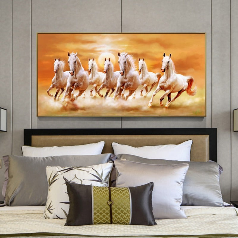 Horse Runner - Canvas Wall Art Painting | Bowlift