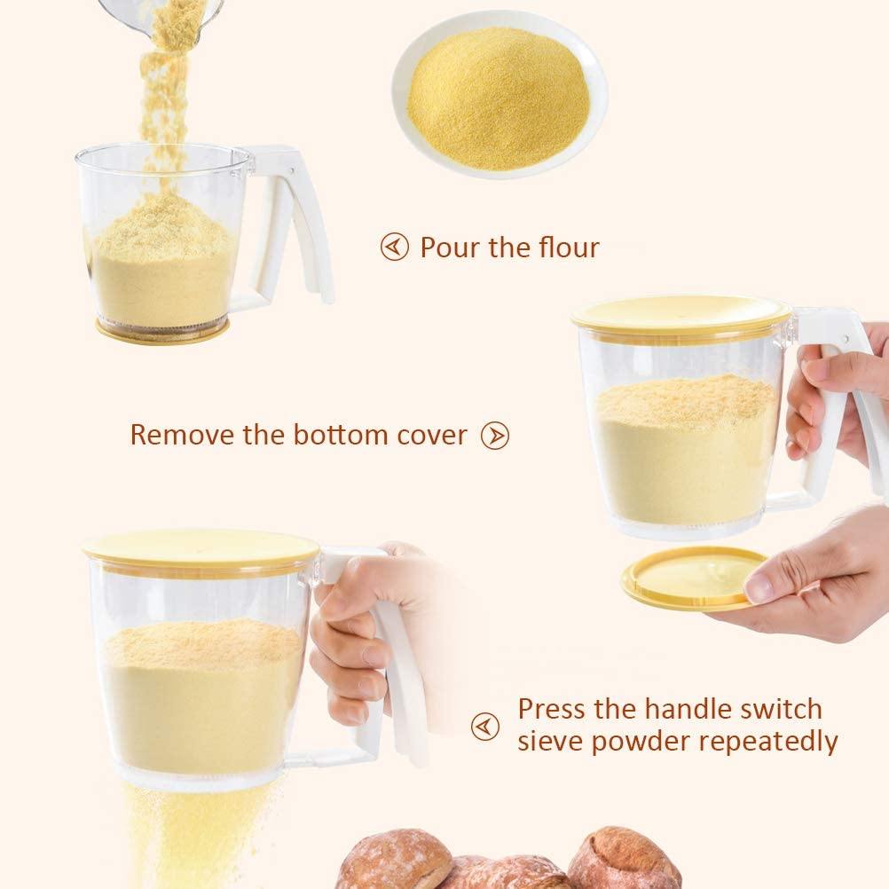 BowLift | Hand-Pressed Flour Sifter Filter Strainer Gadget