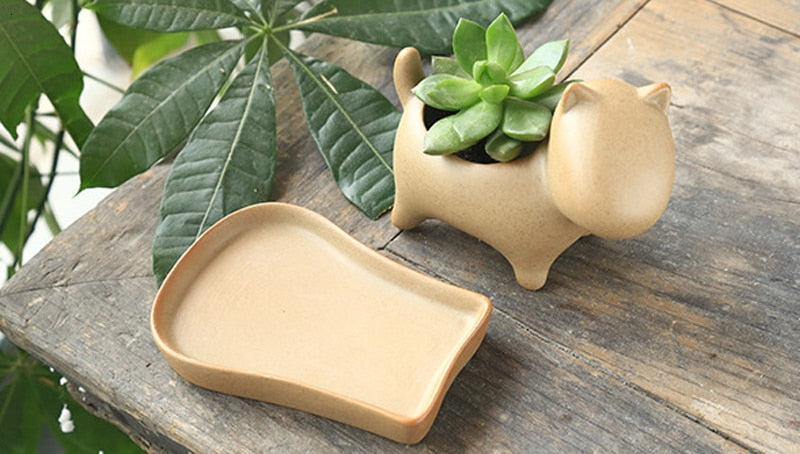 Elephant Minimal Ceramic Flower Pot | Bowlift