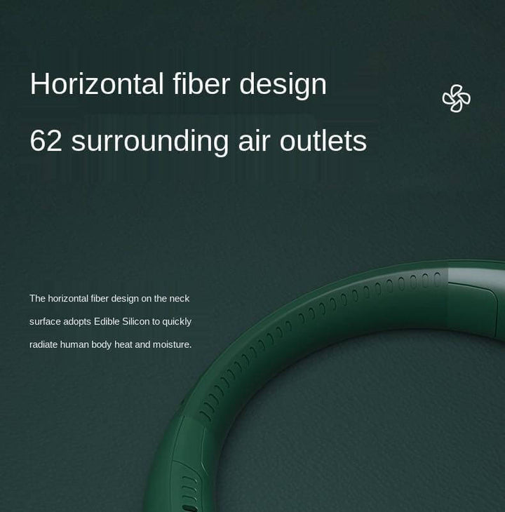 Stylish Mini Bladeless Travel Neck Fan | Bowlift