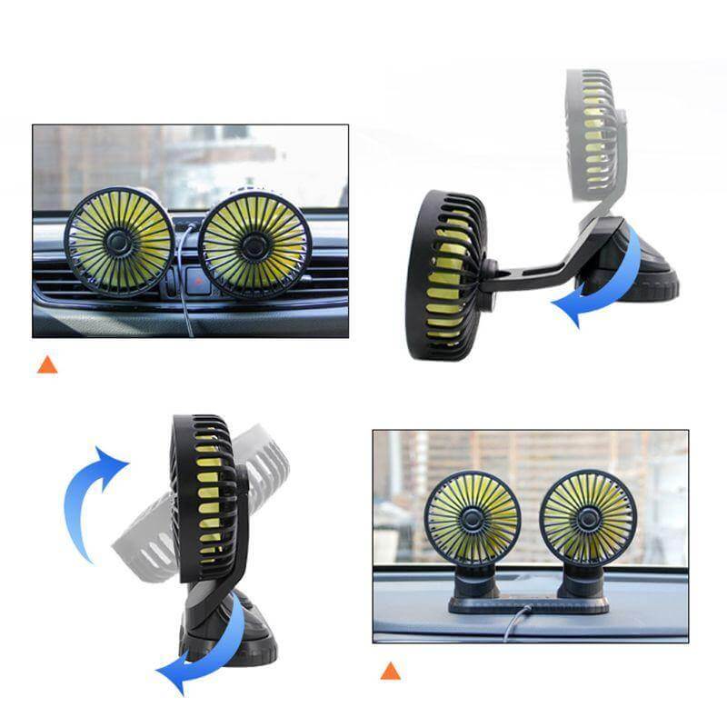 Universal Adjustable USB Dual Fan | Bowlift