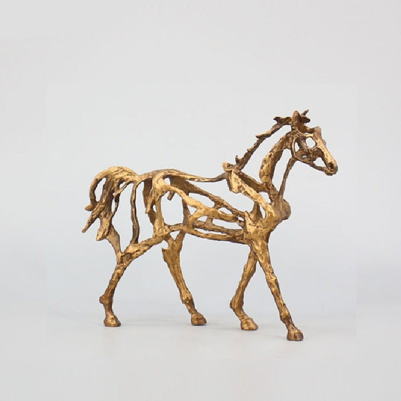 BowLift | Minimalist Abstract Horse Sculpture Art Figurine