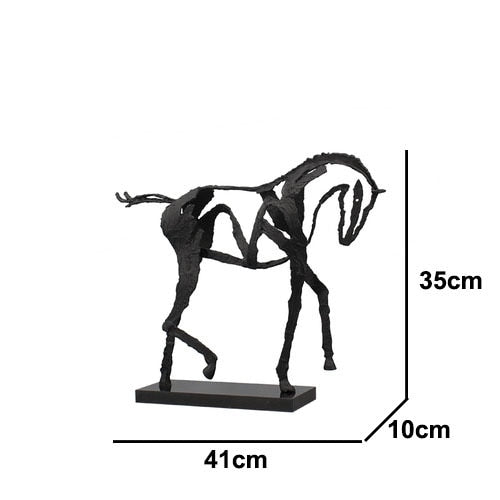 BowLift | Minimalist Abstract Horse Sculpture Art Figurine