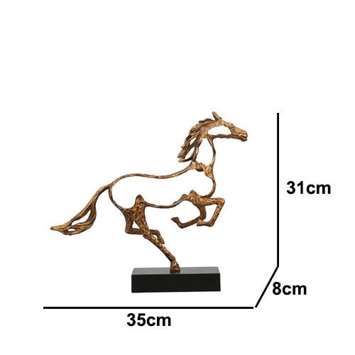 BowLift | Minimalist Abstract Horse Sculpture Art Figurine