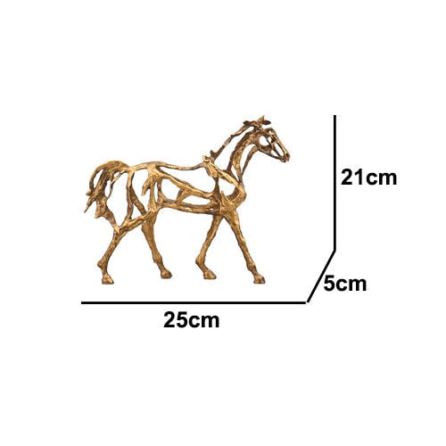 BowLift | Minimalist Abstract Horse Sculpture Art Figurine