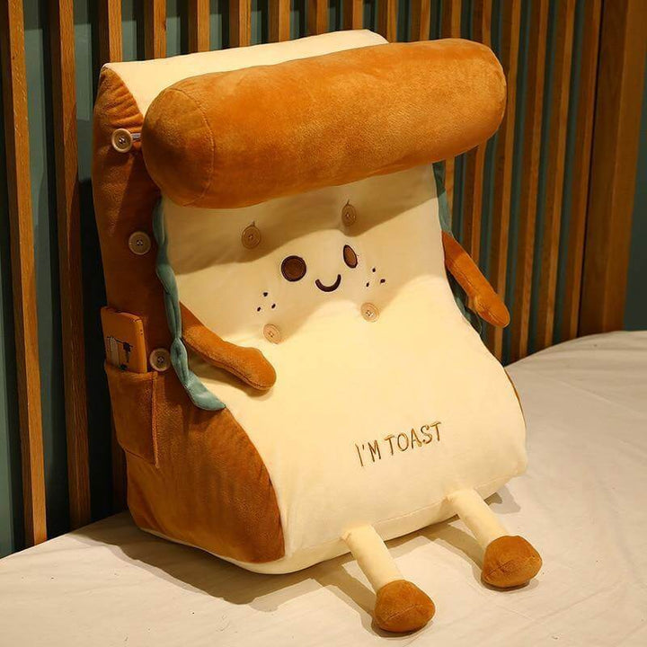 I AM TOAST Cute Bedside Comfy WashaBowlifte Pillow | Bowlift