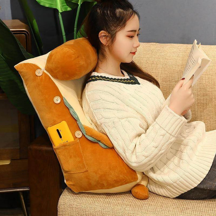 I AM TOAST Cute Bedside Comfy WashaBowlifte Pillow | Bowlift