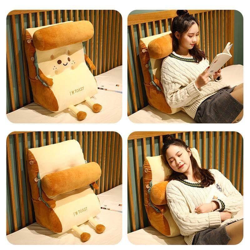 I AM TOAST Cute Bedside Comfy WashaBowlifte Pillow | Bowlift