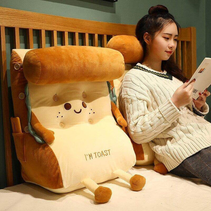 I AM TOAST Cute Bedside Comfy WashaBowlifte Pillow | Bowlift