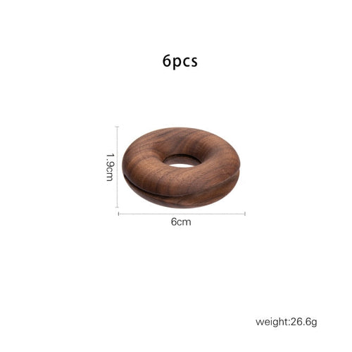BowLift | 6Pcs Wooden Donut Seal Clips
