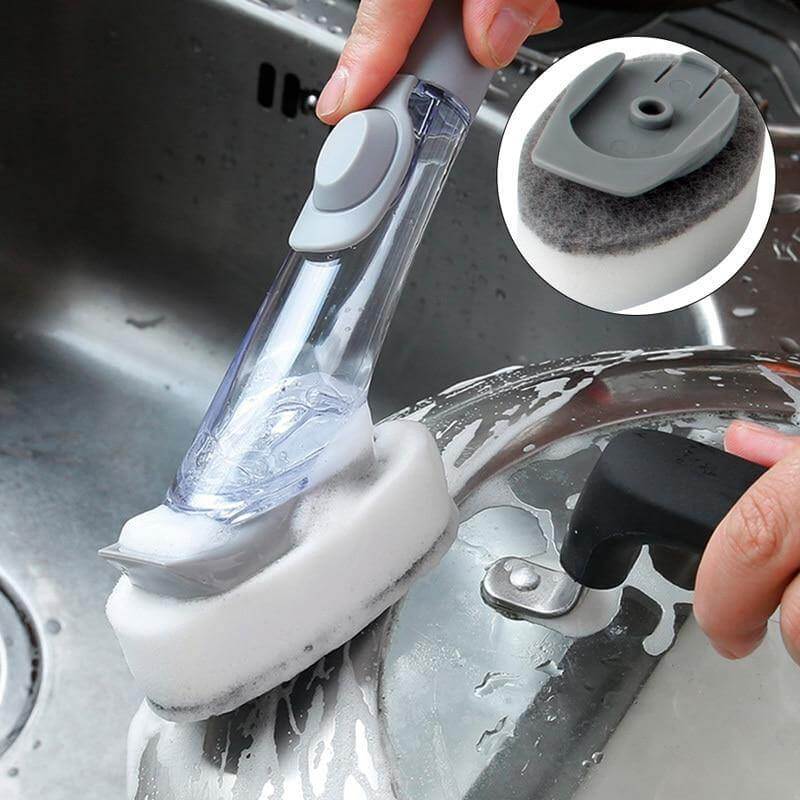 BowLift | 2in1 Liquid Dispenser Dish Washing Brush