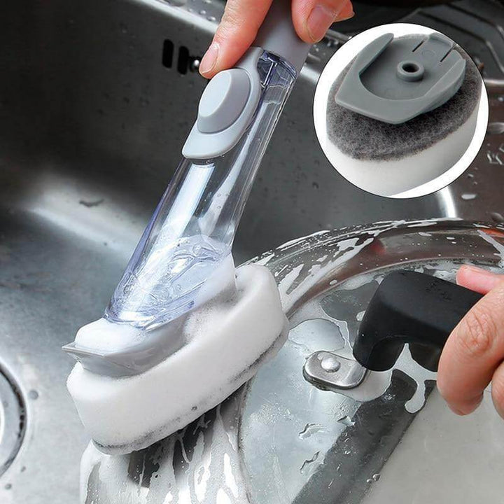BowLift | 2in1 Liquid Dispenser Dish Washing Brush