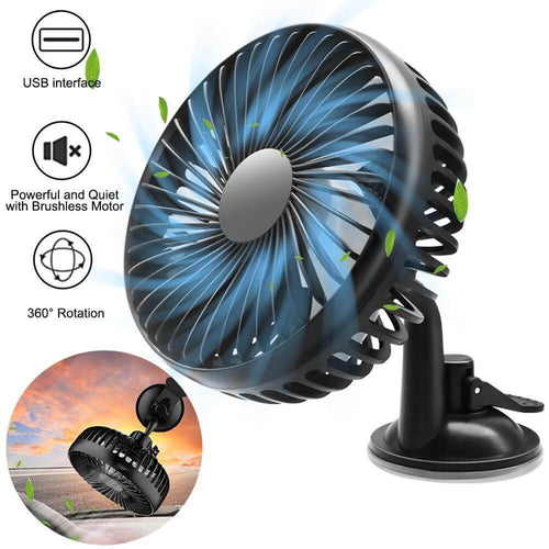 Adjustable Wind Cooling Car Fan | Bowlift