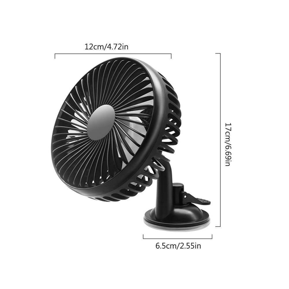 Adjustable Wind Cooling Car Fan | Bowlift