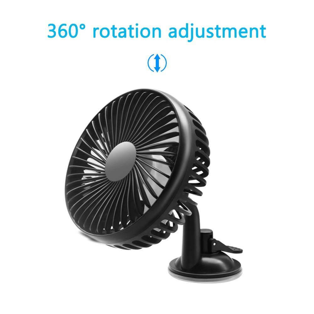 Adjustable Wind Cooling Car Fan | Bowlift